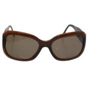 Pre-owned Plastic sunglasses Chanel Vintage , Brown , Dames