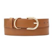 Smalle bruin gladleren riem Kazar , Brown , Dames