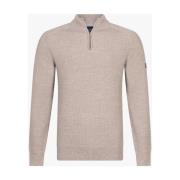 Half Zip Pullover in Sondrio-stijl Cavallaro , White , Heren