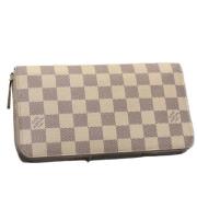 Pre-owned Canvas wallets Louis Vuitton Vintage , Beige , Dames