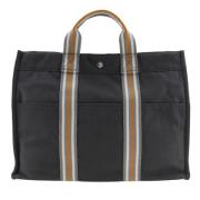 Pre-owned Canvas handbags Hermès Vintage , Black , Dames