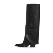 Zwarte Texaanse Enkellaarzen Aw24 Elena Iachi , Black , Dames