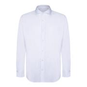 Witte Overhemd met Franse Kraag en Slim Fit Dell'oglio , White , Heren