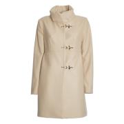 Natuurlijke Wol Romantische Jas Vrouwen Fay , Beige , Dames