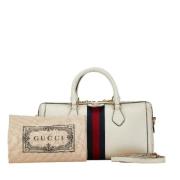 Pre-owned Canvas handbags Gucci Vintage , White , Dames