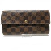 Pre-owned Canvas wallets Louis Vuitton Vintage , Brown , Dames