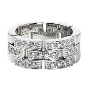 Pre-owned White Gold rings Cartier Vintage , Gray , Dames