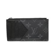 Pre-owned Canvas wallets Louis Vuitton Vintage , Black , Heren