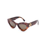 Fe40146I 53N Sunglasses Fendi , Brown , Dames