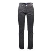 Grijze Katoenen Jeans Broek, 5-Pocket Gant , Gray , Heren