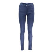 Blauwe Skinny Jeans Broek Gant , Blue , Dames