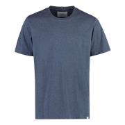 Marais Biologisch Katoenen T-Shirt Les Deux , Blue , Heren