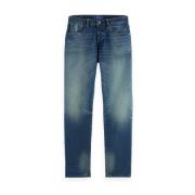 Blauwe Regular Slim Jeans 178934 Scotch & Soda , Blue , Heren