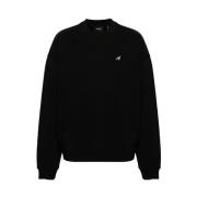 Zwarte Crew Neck Logo Sweatshirt Axel Arigato , Black , Heren