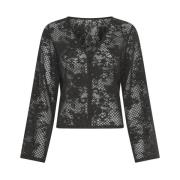 Antonie Lange Mouw Blouse Moss Copenhagen , Black , Dames