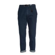 Selvedge Denim Broek Blauw White Sand , Blue , Heren