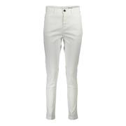 Witte Katoenen Slim-Fit Jeans Broek North Sails , White , Dames