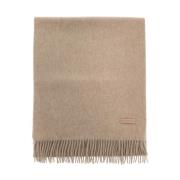 Luxe Oasis Cashmere Fringe Sjaal Ermenegildo Zegna , Beige , Unisex