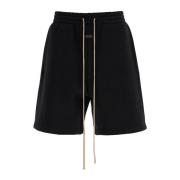 Sportieve Jersey Bermuda Shorts voor Mannen Fear Of God , Black , Here...