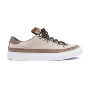 Lage Sport Taupe Suède Sneakers Diemme , Brown , Heren