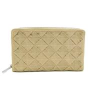 Pre-owned Leather wallets Bottega Veneta Vintage , Beige , Dames