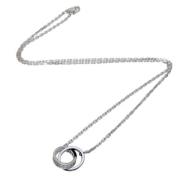 Pre-owned White Gold necklaces Cartier Vintage , Gray , Dames