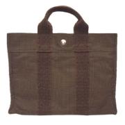 Pre-owned Canvas totes Hermès Vintage , Brown , Dames