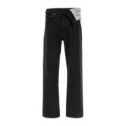 Zwarte Denim Jeans Y/Project , Black , Heren