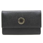 Pre-owned Leather key-holders Bvlgari Vintage , Black , Unisex