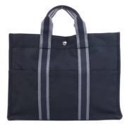 Pre-owned Canvas handbags Hermès Vintage , Black , Dames