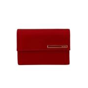 Pre-owned Leather wallets Prada Vintage , Red , Dames