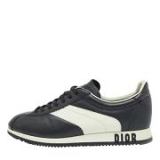 Pre-owned Leather sneakers Dior Vintage , Black , Dames