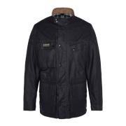 Klassieke Zwarte Gewaxte Motorjas Barbour , Black , Heren