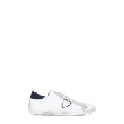 Witte Leren Sneakers met Contrasterende Details Philippe Model , White...