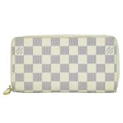 Pre-owned Canvas wallets Louis Vuitton Vintage , White , Dames