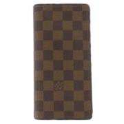 Pre-owned Leather wallets Louis Vuitton Vintage , Brown , Dames