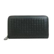 Pre-owned Leather wallets Bottega Veneta Vintage , Black , Dames