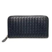 Pre-owned Leather wallets Bottega Veneta Vintage , Black , Dames