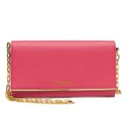 Pre-owned Leather wallets Prada Vintage , Pink , Dames