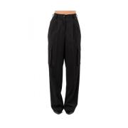 Tapered Broek Herno , Black , Dames