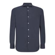 Blauw Overhemd voor Mannen Stijlvol Comfort Dell'oglio , Blue , Heren