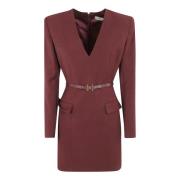 Zwart-Rode Jurk Rouge Noir Aw24 Elisabetta Franchi , Red , Dames