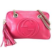 Pre-owned Leather gucci-bags Gucci Vintage , Pink , Dames