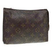 Pre-owned Canvas pouches Louis Vuitton Vintage , Brown , Dames