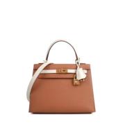 Pre-owned Leather handbags Hermès Vintage , Brown , Dames