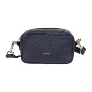 Blauwe Leren Tas Gemaakt in Italië Avenue 67 , Blue , Dames