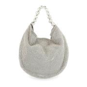 Kristallen Chainmail Hobo Tas L'Alingi , Gray , Dames