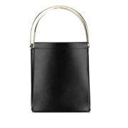 Pre-owned Leather handbags Cartier Vintage , Black , Dames