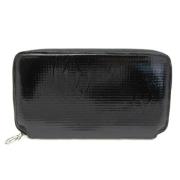 Pre-owned Leather wallets Cartier Vintage , Black , Dames