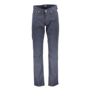 Slim Blauw Katoenen Jeans Broek Gant , Blue , Dames